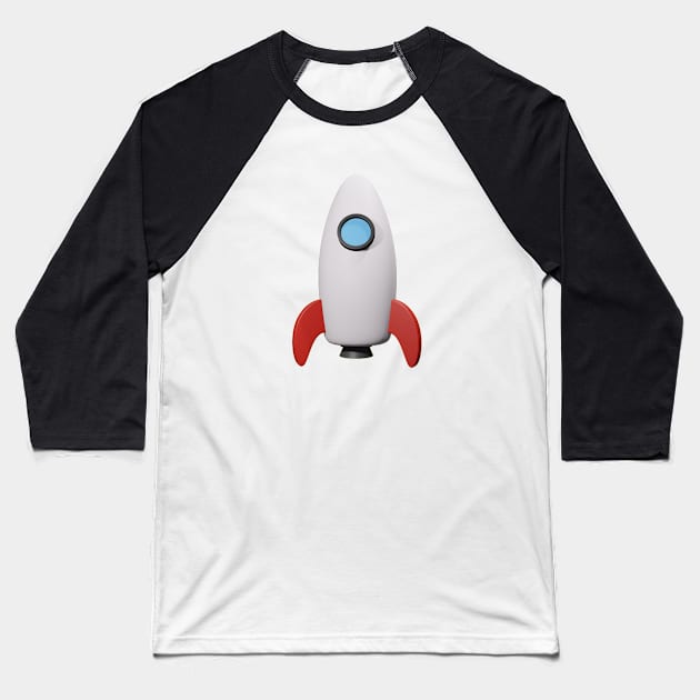 Spaceship Baseball T-Shirt by dewarafoni